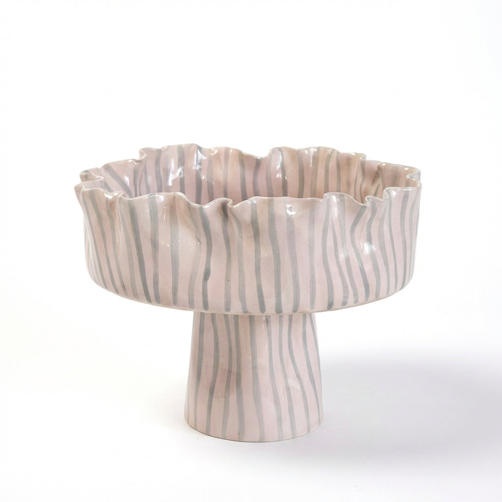 Handmade Ceramic Ripple Bowls V home
